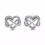 Pandora Sparkling Infinty Heart Ohrringe 292667C01-1