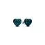 Pandora Opalescent Green Heart Stud korvakorut 293356C01-1