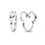 Pandora Disney Mickey Mouse Silhouette Hoop Ohrringe 293528C00-1