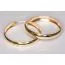 Kultaiset rengaskorvakorut 3 x 20 mm 30008-1