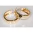Kultaiset rengaskorvakorut 4 x15 mm 30022-1