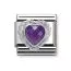 Nomination Classic Hopea Violetti Zirkoniasydän 330603/001-1