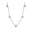 Pandora Triple Stone Heart Station Chain kaulakoru 393160C01-45-1