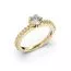 Festive Juliette timanttisormus, keltakulta 517-068-KK