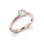 Festive Vivian timanttisormus, puna- ja valkokulta 557-040-PV