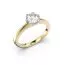 Festive Vivian timanttisormus, kelta- ja valkokulta 557-070-KV