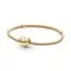 Pandora Moments Heart Clasp Snake Chain Bracelet / 14K 559522C00