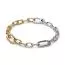 Pandora ME Sterling silver and 14k gold-plated link Armband 17,5 cm  563689C00
