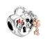 Pandora Disney Mickey Mouse & Minnie Mouse Padlock Charme 780109C01-1