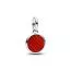 Pandora Red Engravable Mini Medallion Charme 793389C01-1