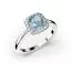 Festive Elsa Diamant Ring /  Aquamarin 14-587-090A-VK-HSI1-1