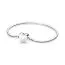 Pandora Moments Engravable Heart Clasp Snake Chain Armband 19 cm 599206C00-1