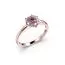 Festive Nadja Halo Pink timanttisormus, punakulta 690-028P-PK