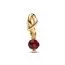 Pandora Faceted Red Eternity Circle Dangle Charme 763462C01 / Januar-1