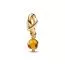 Pandora Faceted Honey Eternity Circle Dangle Charme 763462C11 / November-1