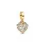 Pandora Sparkling Heart Double Dangle Charme 763765C01-1