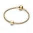 Pandora Yellow Lacquered Artificial Pearl Charme 763781C01-2