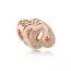 PAN RS ROSE INTERLOCKED HEARTS CZ-1