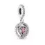 Pandora Double Halo Heart Charme 791476C01-1