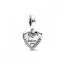 Pandora Heart & Dog Duoble Dangle Charme 792647C01-1