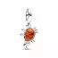 Pandora Disney The Little Mermaid Crab Sebastian Dangle Charme 792694C01-1