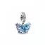 Pandora Blue Murano Glass Butterfly Dangle Charm 792698C01-1
