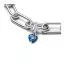Pandora ME Blue Crystal Heart Charme 793042C02-1