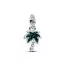 Pandora Opalescent Green Palm Tree Dangle Charme 793352C01-1