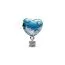 Pandora Hot Air Balloon Heart Charme 793595C01-1