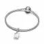 Pandora Polarbear Mother & Cub Dangle Charm 794243C01
