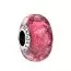 Pandora Wavy Fancy Pink Murano Charme 798872C00-1