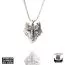 Northern Viking Jewelry Guardian Wolf -kaulakoru  50 cm NVJRS048-1