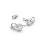 Pandora Elevated Pink Heart Stud Ohrringe 298427C02-2