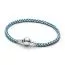 Pandora Blue Cord Box Chain Armband (18 cm) 593816C01-1