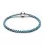Pandora Blue Cord Box Chain Armband (18 cm) 593816C01-2