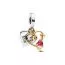 Pandora Engravable Heart & Arrow Double Dangle Charme 763622C01-1