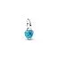 Pandora Turquoise-coloured Heart Mini Dangle Charme 793827C01-1