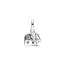 Pandora Turquoise-coloured Elephant Mini Dangle Charme 793858C01-2