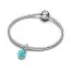 Pandora Blue Murano Glass Sea Snail Dangle Charme 793900C01-3