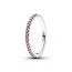 Pandora Stackable Sparkling Pink Band sormus 192999C02