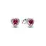 Pandora Elevated Red Heart Stud korvakorut 298427C04