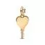 Pandora Engravable Heart Key Charme 364353C01