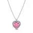 Pandora Pink Halo Heart Collier kaulakoru 394414C01-45