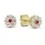 Gold Ohrringe, Blume K-E37275Zpun-1