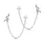 Snake Earrings, Silver E-6128Z