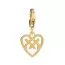 Lumoava Helmi Herz vergoldet 10 × 11 mm  L61254100000