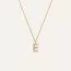 Mockberg Petite Stone Letter, E Halskette MB0075-1