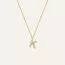 Mockberg Petite Stone Letter, K Halskette MB0081-1
