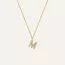 Mockberg Petite Stone Letter, M Halskette MB0083-1