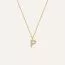 Mockberg Petite Stone Letter, P Halskette MB0086-1